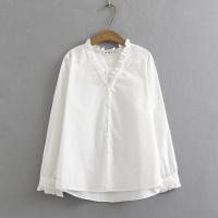 ราคา มีไซส์ใหญ่ Plus ขนาด XL 4XL สีขาวเสื้อสีดำสตรีแขนยาว A Line Officewear เสื้อขนาดใหญ่ Elegant Blusas (6489904679)