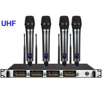 ราคา ไมค์ลอยไร้สาย ไมค์โครโฟน ชุดรับ ส่งไมโครโฟนไร้สาย ไมค์ ถือ4ตัว UHF Wireless microphone Model 6844 MBV พร้อมกระเป๋ากล่องอลูมิเนียมสวยหรู (5211582157)
