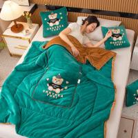 ราคา huowa 2 in 1 หมอนผ้าห่มแบบพับได้ ผ้าห่มในรถสำนักงาน (20683713342)