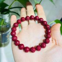 ราคา สร้อยข้อมือ Cinnabar ลูกปัดกลมคริสตัลหินทรายสีม่วงทองกำไลข้อมือพระพุทธรูปลูกปัดรวยเปิดโชค (20214246988)