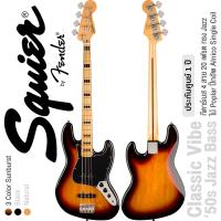 ราคา Fender Squier Classic Vibe 70s Jazz Bass MN กีตาร์เบส 4 สาย ไม้ Poplar คอไม้เมเปิ้ล ปิ๊กอัพ Alnico Single Coil ประกันศูนย์ 1 ปี (763084497)