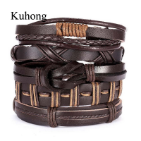 ราคา Kuhong 5ชิ้น เซ็ตหนังMultilayer Leafสร้อยข้อมือรูปนกเค้าแมวผู้ชายผู้หญิงสายรัดข้อมือกำไลข้อมือ (5877476050)