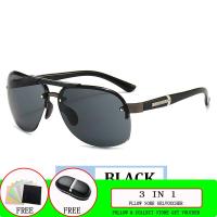 ราคา แว่นกันแดดโลหะแบบใหม่ของผู้ชายแว่นไร้กรอบกันลมคู่แนวสปอร์ต (17572474492)