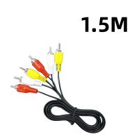 ราคา สำหรับคอมพิวเตอร์ DVD CD กล่องทีวีลำโพงเสียงกับ3RCA เสียงวิดีโอสื่อโสตทัศน์ตัวผู้สาย AV 3RCA (20531111543)