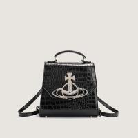 ราคา Wooden Vienne Westwood ZARA ความจุขนาดใหญ่กระเป๋าสะพายคุณแม่กระเป๋าสะพายไหล่ของผู้หญิง2023กระเป๋าลายหนังจระเข้เดินทางเป้สะพายดาวเสาร์ใหม่ (20747070257)