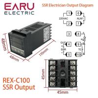 ราคา PID Digital Intelligent Industrial Temperature Controller K Universal Input REX C100 C400 C700 C900 Thermostat SSR Relay Output (20605145821)