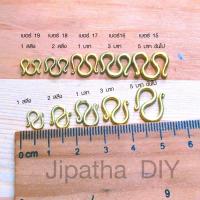 ราคา Jipatha DIY 2x ตะขอส้อยข้อมือ ตะขอสร้อยคอ ตะขอโบราณ ชุด 2 ตัว ตะขอก้ามปู ตะขอตัวM ตะขอตัวN ตะขอทอง ตะขอทองเหลืองแท้ ตะขอไม่ลอก (9130919607)