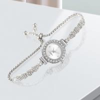 ราคา สร้อยข้อมือนาฬิกาเพชรทรงกลมสำหรับผู้หญิงนาฬิกาข้อมือกำไลมือแบบอนาล็อกสำหรับ Kado Ulang Tahun Pacar (20302989162)