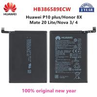 ราคา แบต Huawei P10plus แบตเตอรี่ Huawei Honor Play P10plus Nova3 nova4 nova5t HB386589ECW p10plus (20416231733)