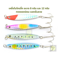 ราคา เหยื่อไมโครจิ๊ก ขนาด 8 กรัม และ 12 กรัม มีทั้งหมด 4 สี ทรงยอดนิยม แคส จิ๊ก ในตัวเดียว แอคชั่นสวย งานชายฝั่งกัดดีมาก (16979441021)