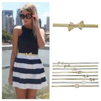 ราคา จัดส่งทันที เข็มขัดคาดเอวโลหะยางยืดสำหรับผู้หญิงเข็มขัดโซ่สีเงินสีทองเข็มขัดหัวเข็มขัดเป็นโบว์สำหรับชุดเดรสสำหรับผู้หญิง (17020894011)