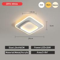 ราคา โคมไฟเพดานทันสมัยสำหรับห้องครัวห้องนั่งเล่นทองสีดำ Led ไฟติดเพดานสำหรับทางเดินห้องนอนสีขาวโคมไฟระเบียงโคมไฟ (8065555314)