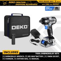 ราคา DEKO ประแจวัดแรงบิดสูงไฟฟ้า20V MAXประแจวัดแรงบิด350N M ไร้สายไร้แปรงถ่าน (11116777083)