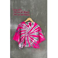 ราคา เสื้อครอป crob มัดย้อม ผ้ายืด cotton100 (20929843316)