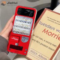 ราคา JieHui เหมาะสำหรับ Samsung Z Flip4 z Flip3สามชิ้นการ์ตูนตู้หยอดเหรียญแฟชั่นกรณีโทรศัพท์มือถือ (17877192282)