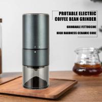 ราคา Portable Electric Coffee Grinder TYPE C USB Charge Stainless Steel Coffee Beans Grinder for Espresso Drip Cold Brew (19797707563)