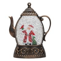 ราคา Christmas Snow Globe Lantern Snow Scene Christmas Lantern Lights Kettle Shape Unique Christmas Decorations Mini Christmas Ornament for DIY Craft Party Decoration smart (20616941870)
