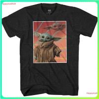 ราคา เสื้อยืดผ้าฝ้ายพิมพ์ลายHappymall520 STAR WARS The Mandalorian The Child Baby Yoda Yearbook Potrait T Shirt ดพิมพ์ลาย ดผ้ 4K03 (18076242351)