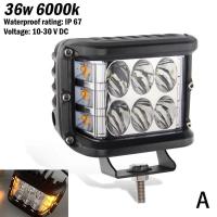 ราคา ไฟส่องสว่าง LED ทรงสี่เหลี่ยมขนาดมินิ LED ออฟโรดบาร์12V 24V สำหรับรถรถแทรกเตอร์เรือรถบรรทุกโคมไฟสปอตไลท์ LED 36W ไฟหน้าบาร์ O6M0ตัดหมอก (20130784968)