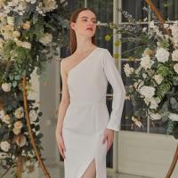 ราคา LALIT STUDIO Eva Dress เดรสยาว ไหล่เดียว ผ่าหน้า Pre Order เฉพาะสีขาว (16016328265)