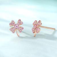 ราคา MixBlink ต่างหู เงินแท้ 92 5 ส่งฟรี EMS รุ่น Lucky ใบโคลเวอร์ นำโชค (15124745383)