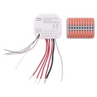 ราคา Mini DIY WiFi Smart Light Switch 4 Gang 1 2 Way Module Smart Life Tuya App Wireless Remote Control Work with Alexa Home (17088270312)