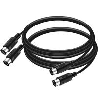 ราคา 2 Pack 5 Pin DIN MIDI Cable 3 Feet Male to Male 5 Pin MIDI Cable for MIDI KeyboardKeyboard SynthRack SynthRack Synth (12853746892)