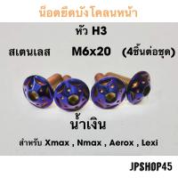 ราคา น็อตยึดบังโคลนหน้า สเตนเลส สำหรับ Yamaha New Nmax 2020 2023 และโมเดลเก่า 2016 2019 Xmax aerox lexi (10336626329)