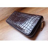 ราคา ถูกสุดกระเป๋าทรงยาวหนังจระเข้เเท้ หนังคุณภาพเยี่ยม เกรด A หนังจระเข้เเท้ๆ สีน้ำตาล (534214224)