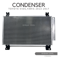 ราคา แผงแอร์ โตโยต้า วีออส ยาริส ปี 2013 2017 CD0024 CONDENSER Toyota Yaris Vios 2013 2017 รังผึ้งแอร์ แผงรังผึ้ง แผงคอยล์ร้อน คอนเดนเซอร์ (726518776)