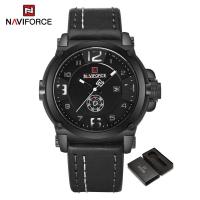 ราคา NAVIFORCE Sports Men Watch 2023 Waterproof Shock Resistant Date Wristwatch Original Brand Genunie Leather NF9099 (21126794266)