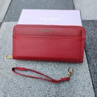 ราคา กระเป๋าสตางค์ซิปรอบใบยาว หนัง PU นิ่ม ด้านในสีครีม มีสายคล้อง พร้อมกล่อง (21233257421)