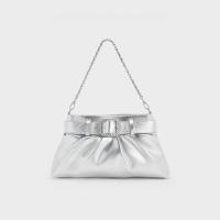 ราคา CHARLES and KEITH CK2 40671571 กระเป๋าถือสตรีไหล่เดี่ยวพร้อมหัวเข็มขัดโลหะ (20871000790)