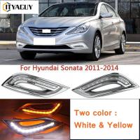 ราคา ไฟตัดหมอกแสงวิ่งกลางวัน DRL LED สีขาว2X9สำหรับ Hyundai Sonata 2011 2012 (18341968024)