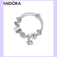 ราคา Pandora แพนโดร่าของแท้สร้อยข้อมือสตรีเงาชุดแฟนแสงหรูหราของขวัญ 925 เงิน (20304749965)