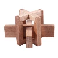 ราคา Wooden Siege Lock the Perplexing X in a Box Logic Puzzle Burr Puzzles Brain Teaser Intellectual Toy (20795962614)