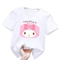 ราคา My Melody Kawaii อะนิเมะเด็กเสื้อยืด Y2k Sanrio เสื้อ T การ์ตูน Casual เสื้อผ้า Tee เสื้อเด็กผู้หญิงเสื้อวันเกิด Gifthot (19635118032)