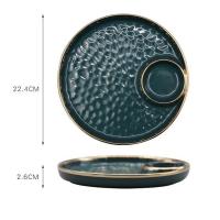 ราคา Modern fashion จานหลุม จานเซรามิค หลุมใส่น้ำจิ้ม จานเกี๊ยวซ่า มีให้เลือก 3สี พร้อมส่ง (11874826950)