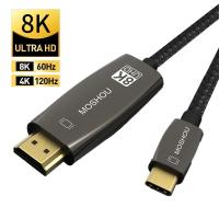 ราคา MOSHOU USB C To HDMI 8K 60Hz 4K 120Hz USB Type C To HDMI Adapter USB C HDMI Thunderbolt 3 Converter สำหรับ Macbook Samsung (21171260389)