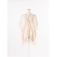 ราคา topshop เสื้อคลุมผ้าลูกไม้ซีทรูสีครีมอ่อน ป้ายแบรนด์ระบุไซส์ M L Preloved (20690192438)
