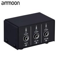 ราคา ammoon LYNEPAUAIO Audio Switcher 3 5mm 2 in 1 Out 1 in 2 Out A B Switch Stereo Audio Splitter Box with No Distortion 3 5mm Jack for Switching Between Computer Speakers and Headphones (19644113042)
