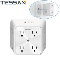 ราคา Multi Plug In Electrical Outlet with Surge ProtectorElectric Socket Outlet Plug With Usb Multiple Outlet Splitter Electric Multi Outlet Plug Expander for Home Office Kitchen (19382275208)