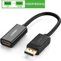 ราคา UGREEN รุ่น 40362 อะแดปเตอร์สายเคเบิล 4K 2K DisplayPort DP to HDMI สําหรับโปรเจคเตอร์ HP Dell Laptop (16207951281)