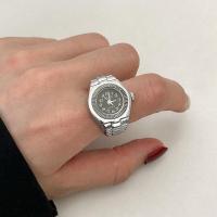 ราคา Punk hip hop watch ring niche versatile mini clock electronic fashion creative finger (20475188829)