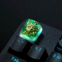 ราคา 1 Piece Ice Rose Polar Bear Steampunk Gear Pond Fish Koi Stars Artisan Resin Keycaps ESC Mechanical Backlit Keyboard RGB Keycap (20334821200)