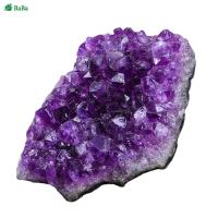 ราคา บาบาคริสตัลสีย้อมม่วงธรรมชาติหินน้ำพุหินหินตกแต่งสำหรับเครื่องขัดไม้ลอย (19658385234)