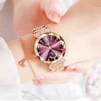 ราคา basevv นาฬิกาข้อมือควอตซ์ประดับเพชร Swarovski รูปดาวและพระจันทร์ หน้าปัดกลม เพื่อความหรูหราของผู้หญิง (21092803302)