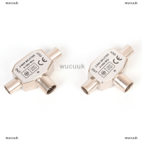 ราคา wucuuk PAL TV IEC DVB T 1F 2เมตรตัวแยกสัญญาณเสาอากาศโคแอกเซียลแบบ2ทางสำหรับเสาอากาศในอาคารทำจากโลหะ (20211965800)