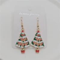 ราคา ต่างหูคริสต์มาสต้นคริสต์มาสมนุษย์หิมะชายชรากวางเกล็ดหิมะอ้อยต่างหูหูตะขอหูเครื่องประดับ (16675000136)