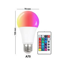 ราคา หลอดไฟ RGB LED RGBW E27หลอดไฟอัจฉริยะหลากสีหลอดไฟ Led 7W 12W 15W พร้อมรีโมตคอนโทรล AC85 265V (13475102723)